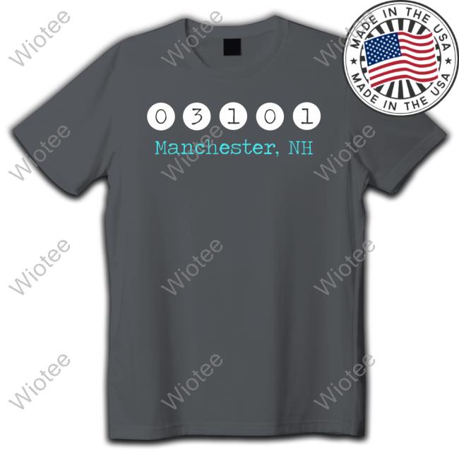 Official Manchester 03101 Zip Code T Shirt